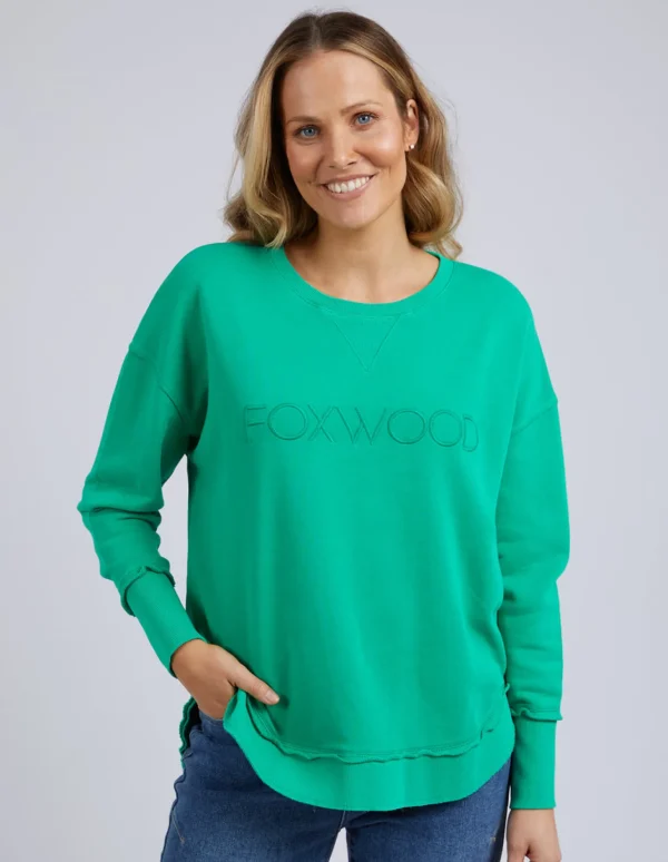 Foxwood Simplified Crew - Bright Green