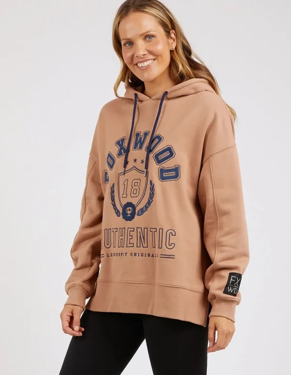 Foxwood Varsity Hoody - Latte