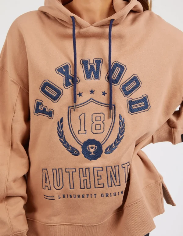 Foxwood Varsity Hoody - Latte