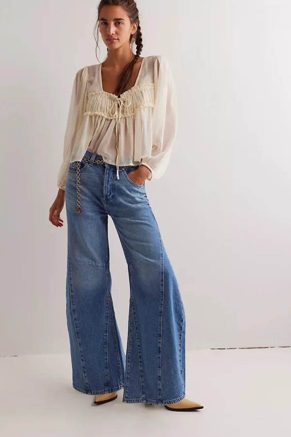 Free People Eden High Slouchy Jean - Homefree