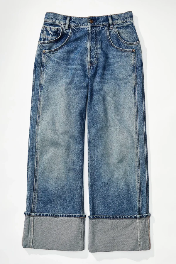 Free People Final Countdown Mid Rise Jean