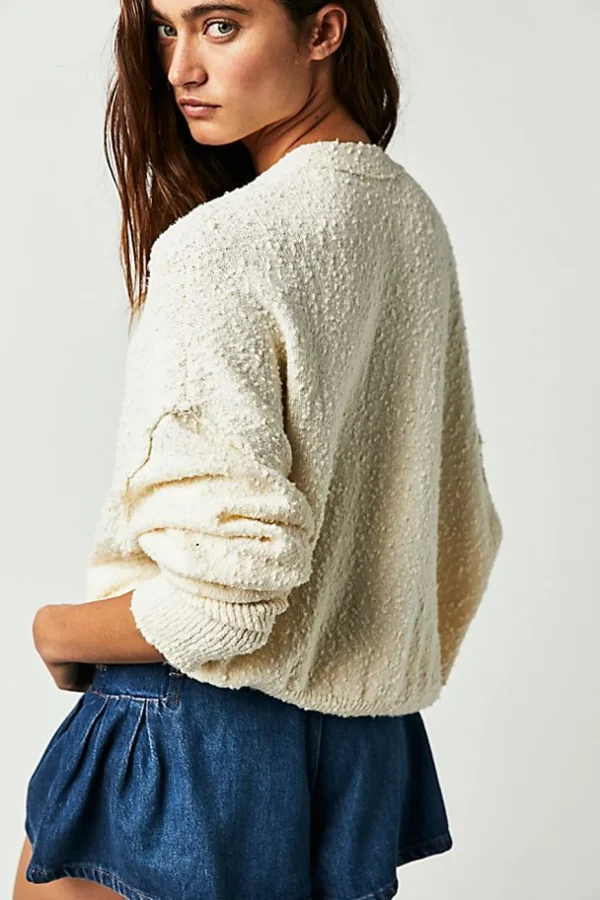 Free People Found My Friend Cardi- Cream