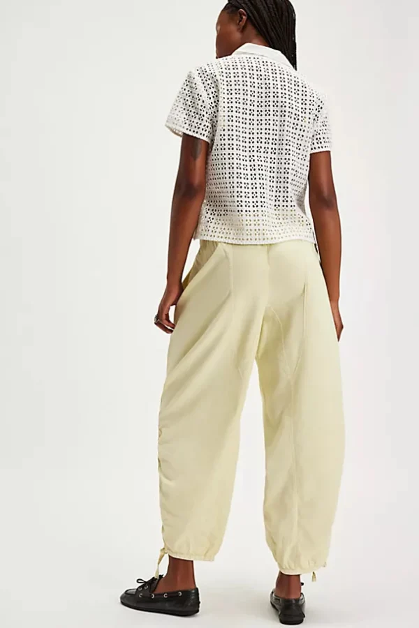 Free People Hadley Poplin Pant - Khaki Chino