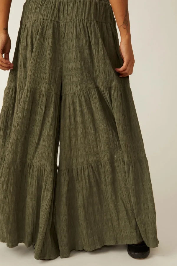 Free People In Paradise Wide Leg Pant - Dried Basil