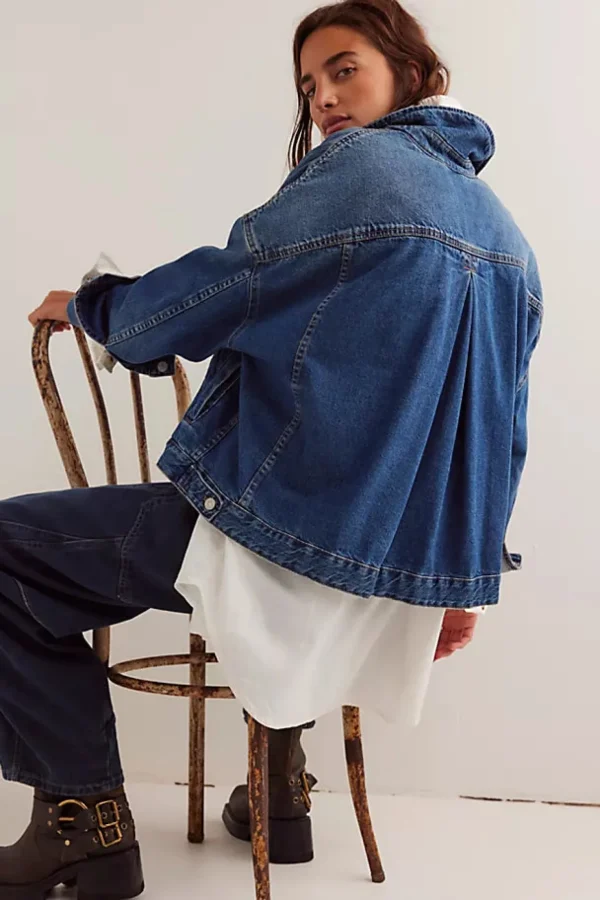 Free People Opal Swing Denim Jacket - Got The Blues