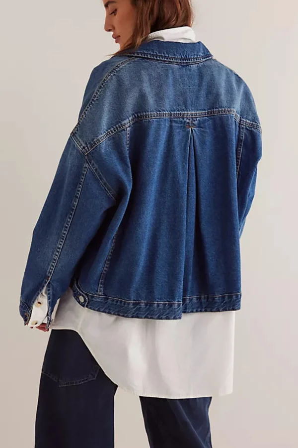 Free People Opal Swing Denim Jacket - Got The Blues