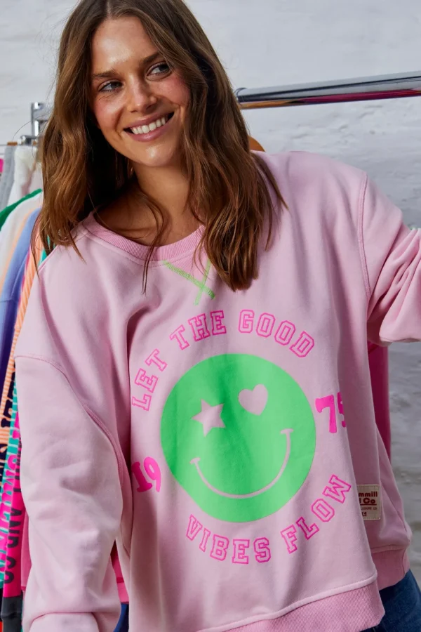 Hammil & Co Happy Sweat - Pink