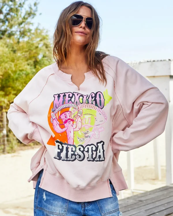 Hammill & Co Vintage Fiesta Sweat - Pink