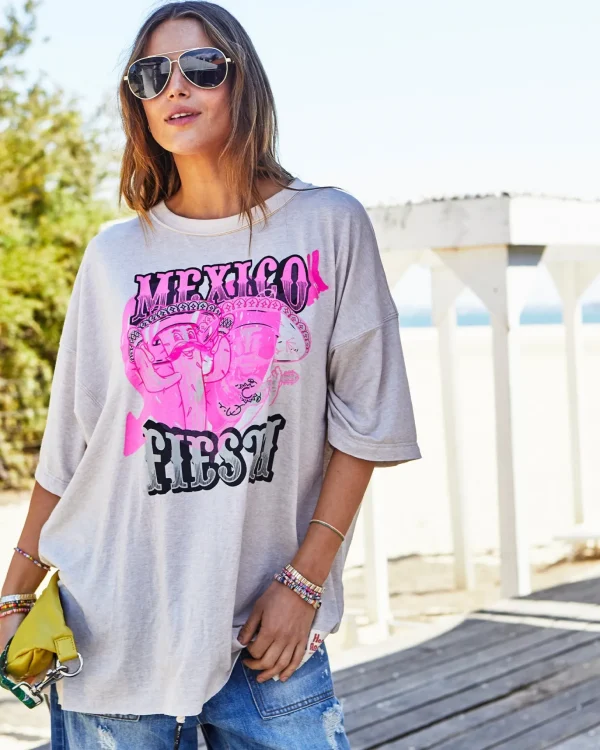 Hammill & Co Vintage Fiesta Tee - Natural