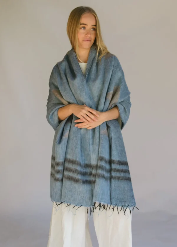 Hobo & Hatch Aztec Poncho- Denim