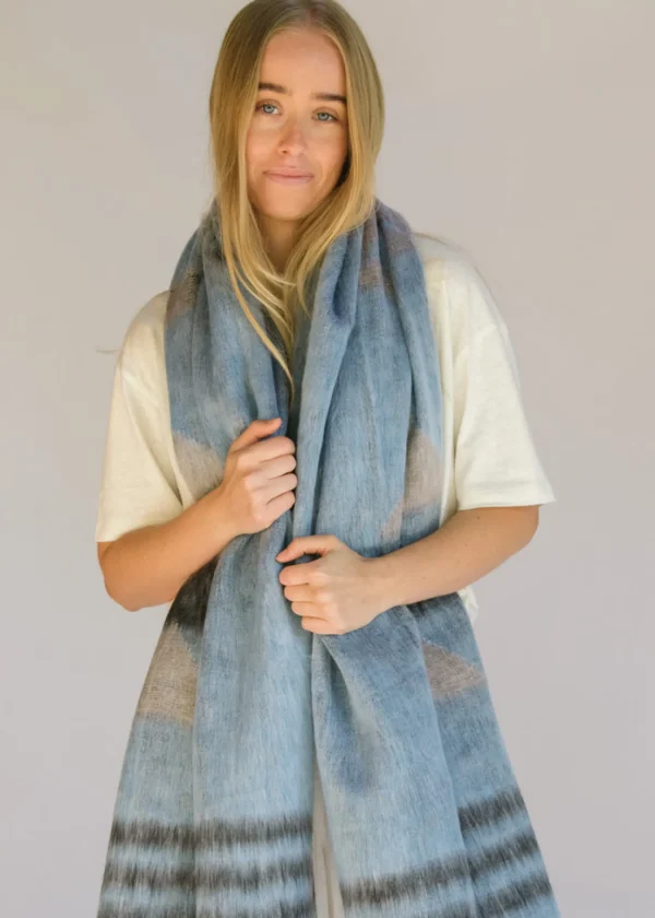 Hobo & Hatch Scarf- Aztec Denim