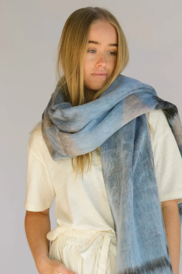 Hobo & Hatch Scarf- Aztec Denim