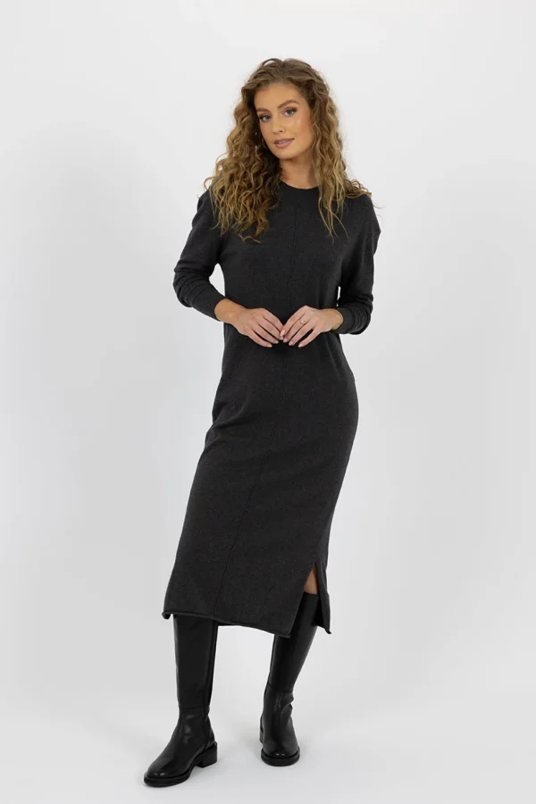 Humidity Elena Dress - Charcoal