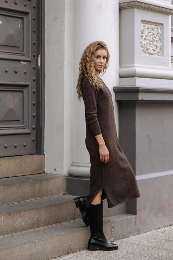 Humidity Elena Dress - Espresso