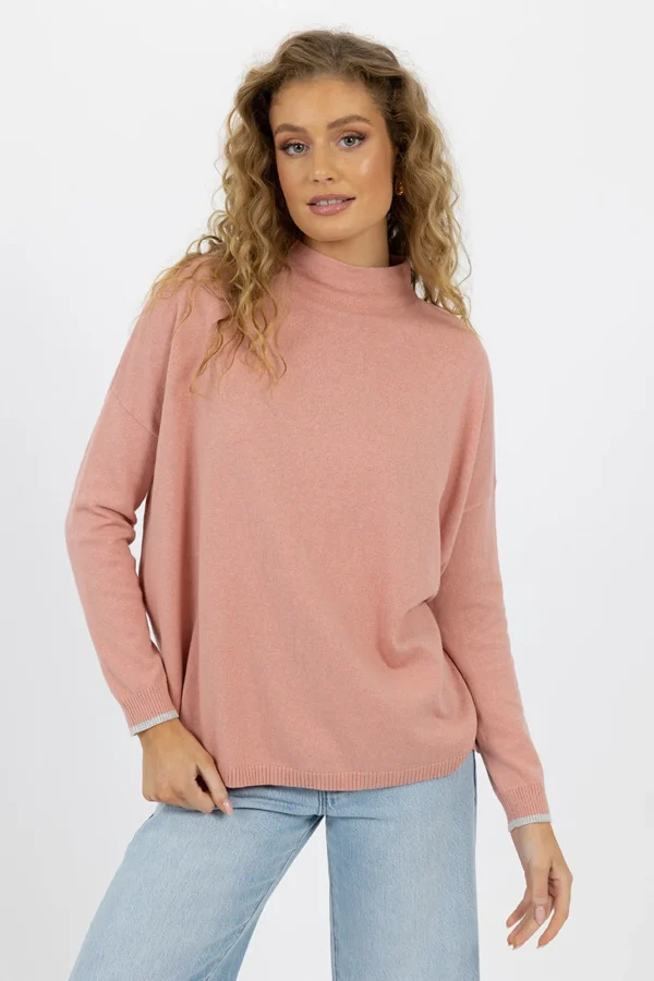 Humidity Heidi Knit Top - Rose