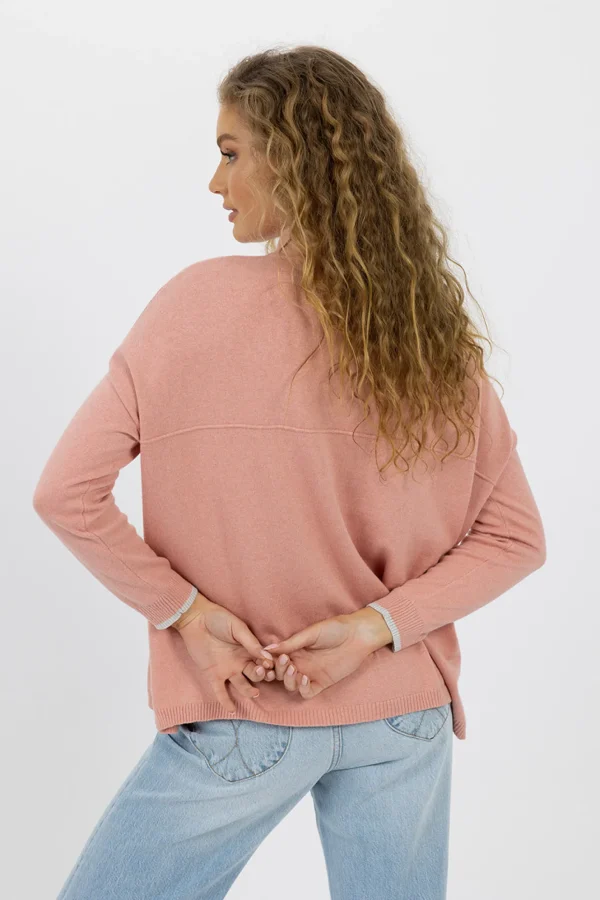 Humidity Heidi Knit Top - Rose