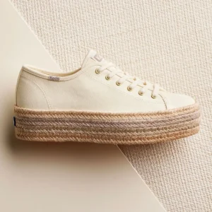 Keds Tripe Up Canvas Jute Foxing - Natural