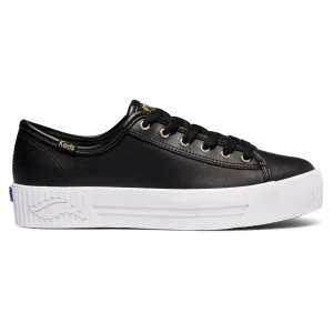 Keds Triple Kick Amp Leather- Black