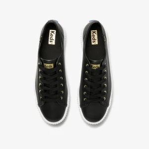 Keds Triple Kick Amp Leather- Black