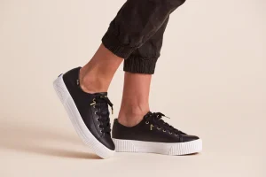 Keds Triple Kick Amp Leather- Black