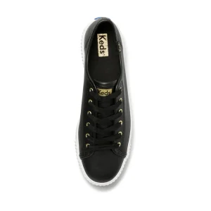 Keds Triple Kick Amp Leather- Black