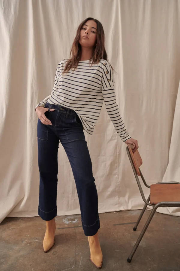 Kireina Celeste Pant - Indigo