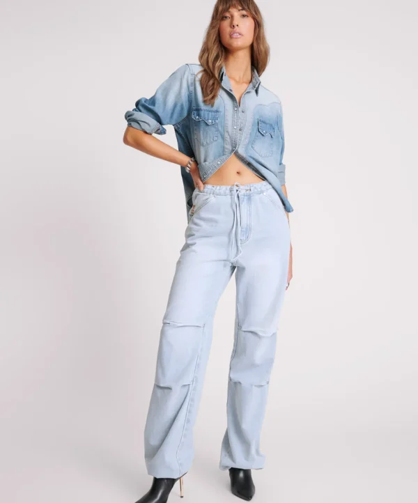 One Teaspoon Blue Latte Marley Relaxed Denim Jeans