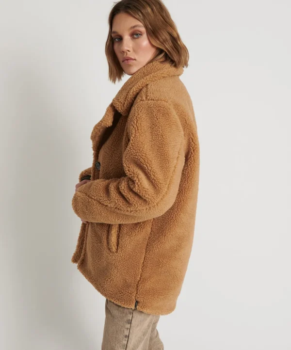 One Teaspoon Tan Teddy Coat