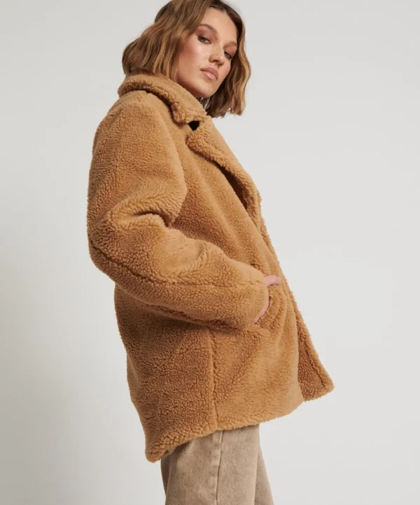 One Teaspoon Tan Teddy Coat