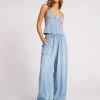 One Teaspoon Tencel Parachute Pants - Soft Blue
