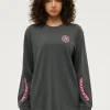 P.E Nation Phoenix Long Sleeve Tee - Washed Dark Shadow