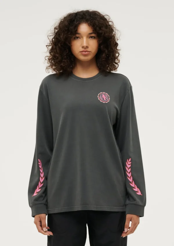 P.E Nation Phoenix Long Sleeve Tee - Washed Dark Shadow