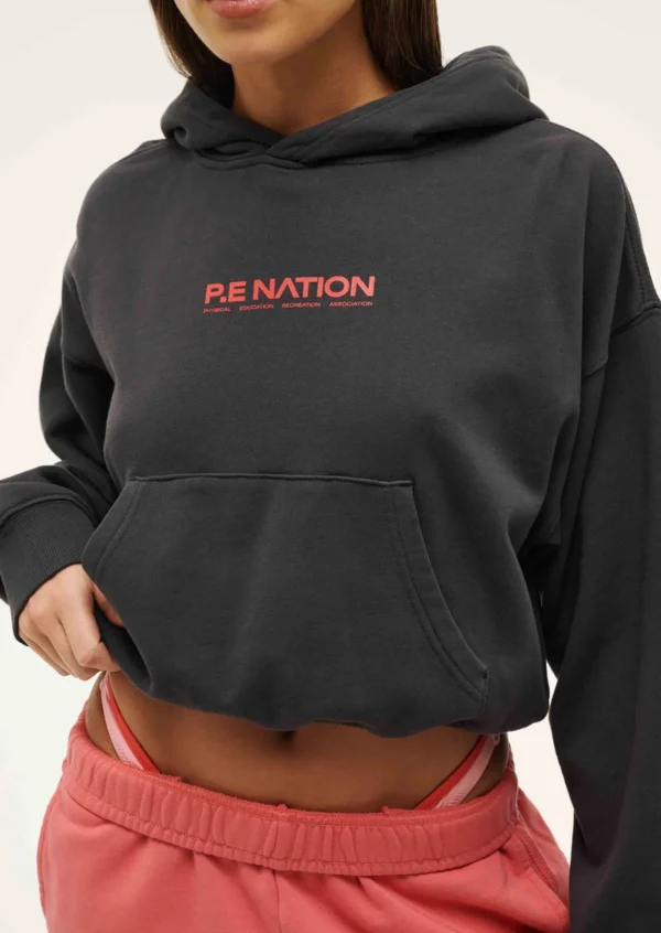 P.E Nation Transition Hoodie - Washed Ebony