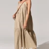 Pol Acacia Sundress - Light Khaki