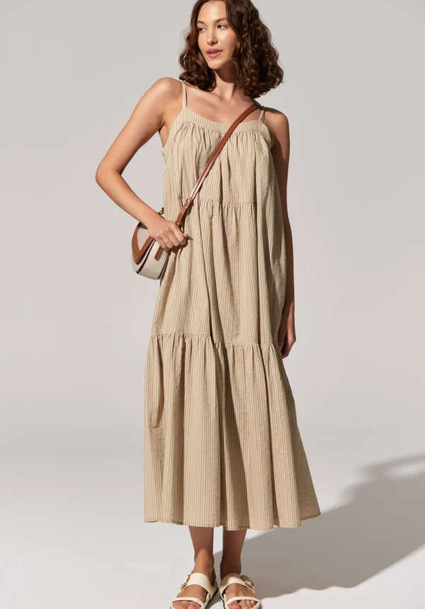 Pol Acacia Sundress - Light Khaki