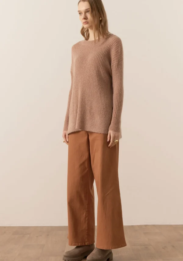 Pol Fitch Ribbed Knit - Blush