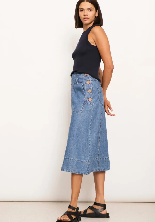 Raydel Denim Skirt- Light Wash