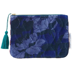 Sage & Clare Bernanda Velvet Pouch - Lapis