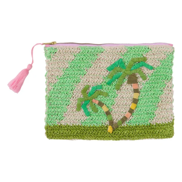 Sage & Clare San Carlos Raffia Clutch