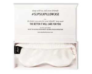 Slip Pure Silk Sleep Mask - White