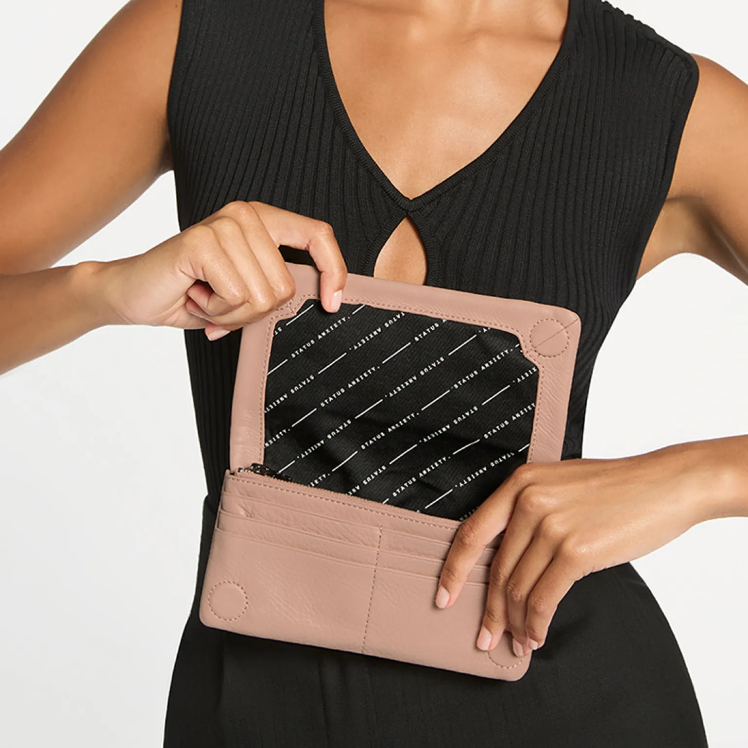 Status Anxiety Some Type Of Love Wallet - Dusty Pink