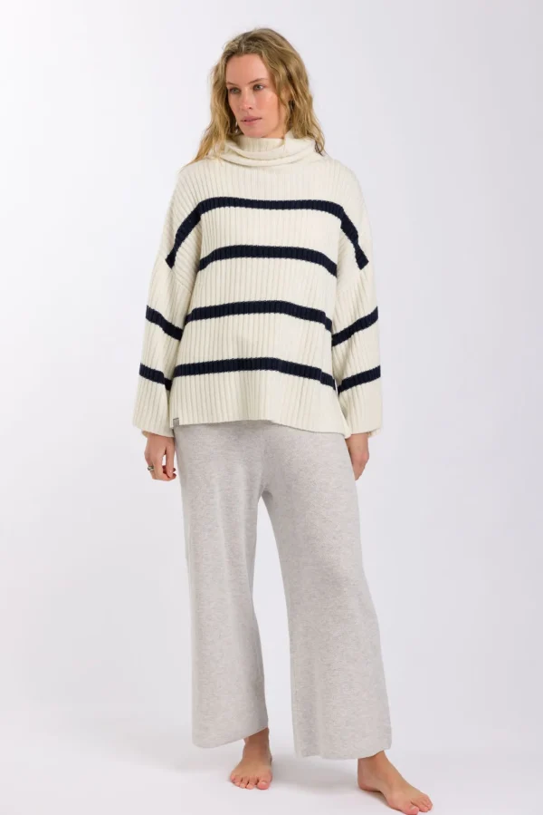 Talamaya Divine Rib Pullover - Starling Stripe