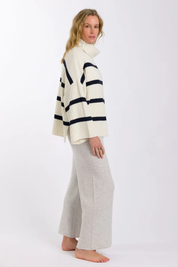 Talamaya Divine Rib Pullover - Starling Stripe