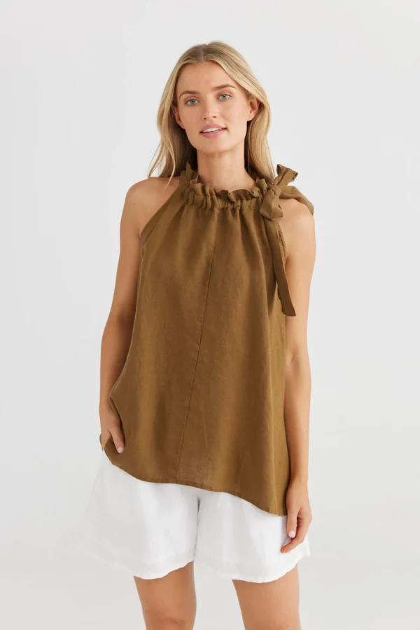 The Shanty Lucia Top - Basil