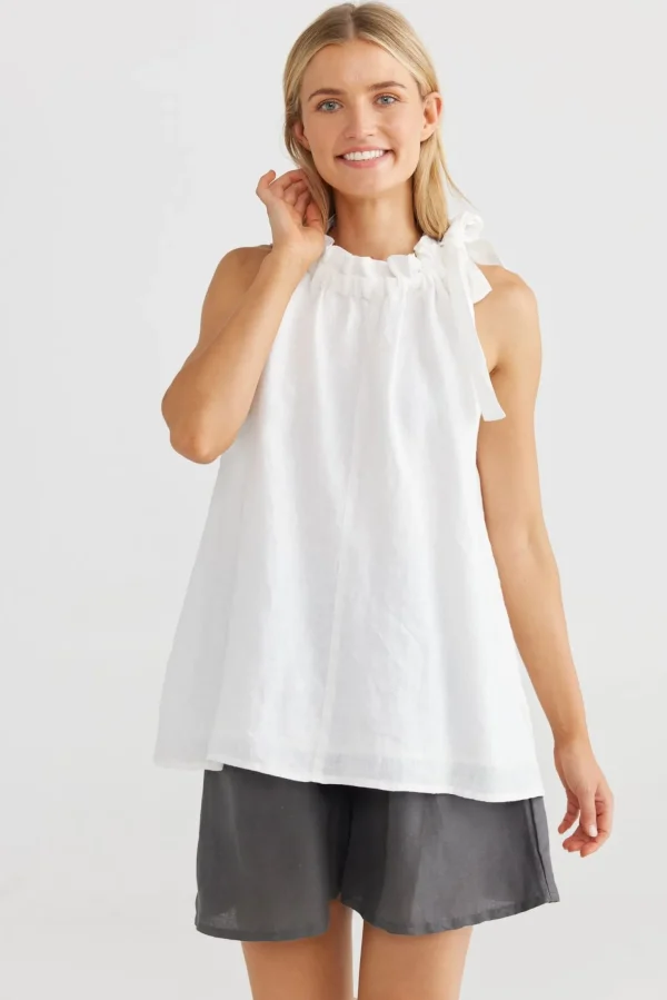 The Shanty Lucia Top - White