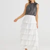 The Shanty Neapolitan Skirt - White