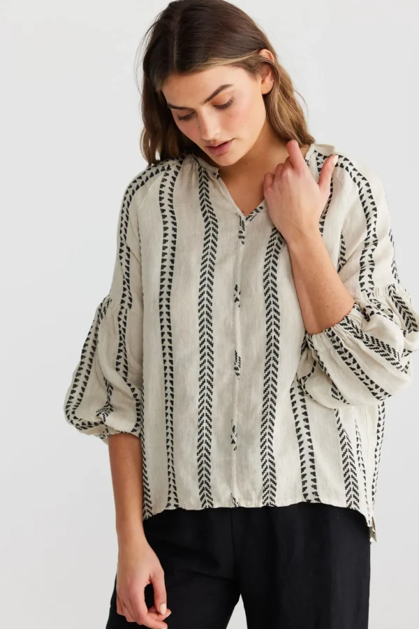 The Shanty Salerno Top - Valentina Stripe