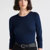 Toorallie Crew Merino Tee - Navy