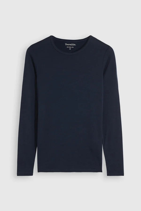 Toorallie Crew Merino Tee - Navy