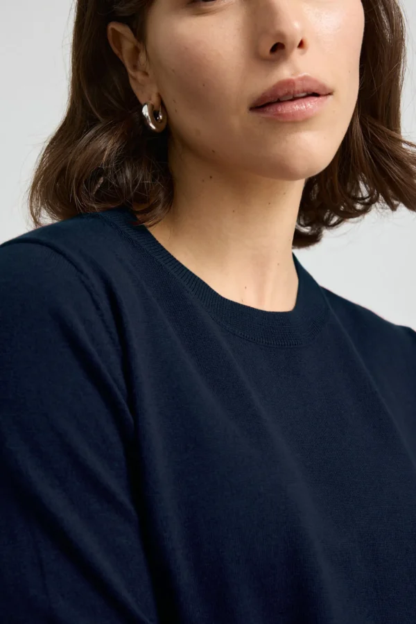 Toorallie Fine Merino Crew - Navy